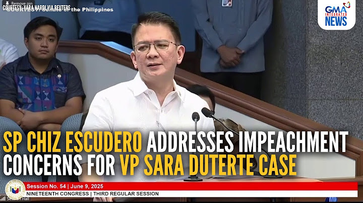 SP Chiz Escudero addresses impeachment concerns for VP Sara Duterte case | GMA Integrated News