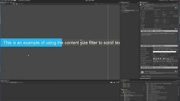 TextMesh Pro - Horizontal Scrolling of Text in Unity 4.6 and 5.0