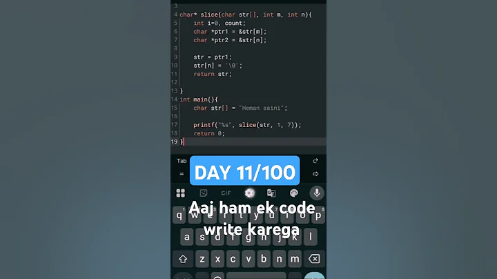 11/100 days coding challenge #hemancodes #coding