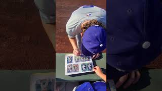Chase Harlan Signs Some Autographs Before A Game