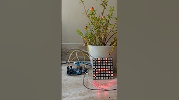 Soil Moisture Sensor with Happy/Sad Face on LED Matrix | Arduino Smart Farming Project #arduino