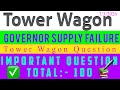 Tower wagon Governor Supply failure || Tower wagon Question || Tower wagon important questions ❤️