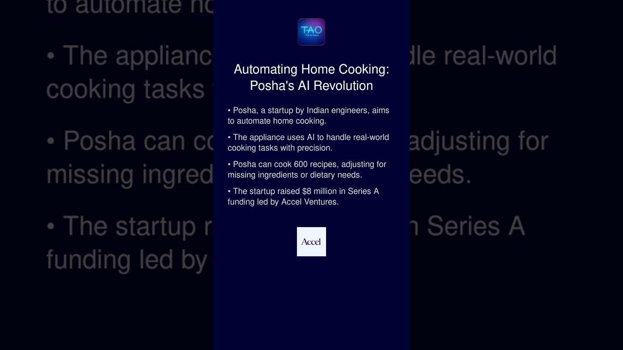 Automating Home Cooking: Posha's AI Revolution