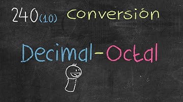 Sistema Octal-Decimal en conversiones, Ve nuestro video y aprenderás fácil y rápido...