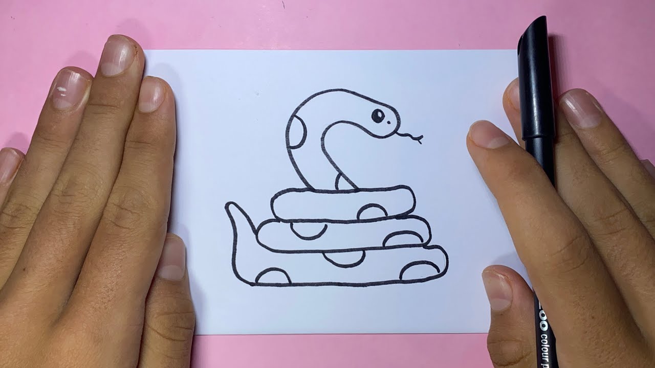 COMO DIBUJAR una SERPIENTE FÁCIL y paso a paso YouTube
