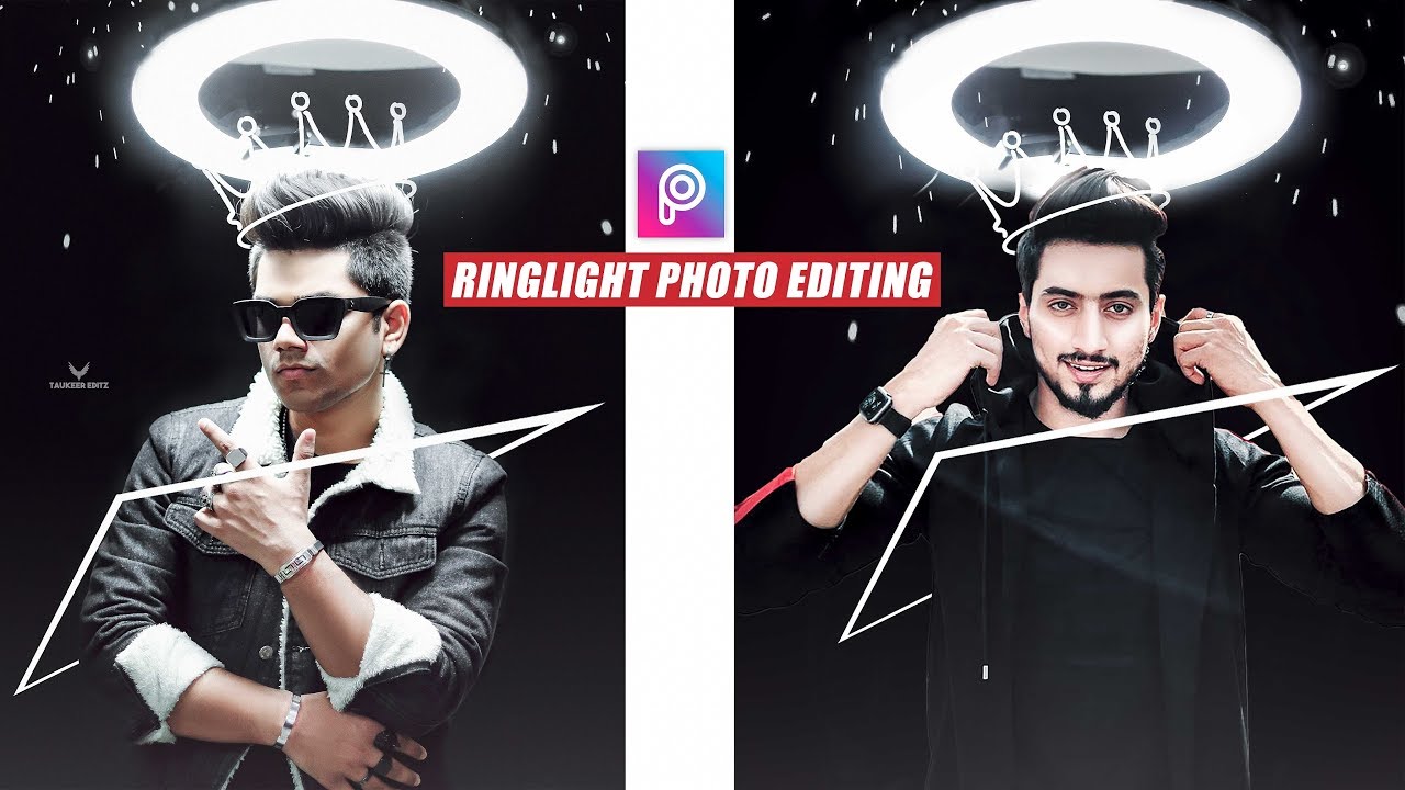 RING LIGHT EFFECT - Photo Editing Tutorial in Picsart Step by Step in Hindi  - Taukeer Editz - YouTube