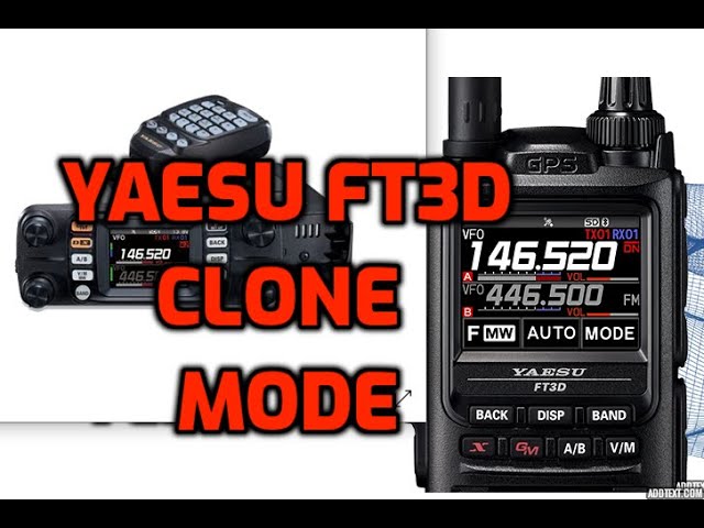 Yaesu FT3D - Clone Mode - YouTube