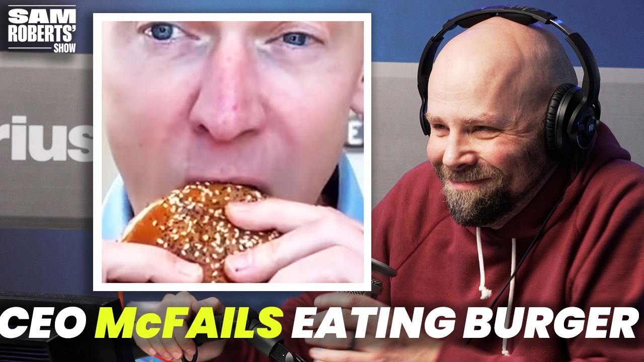 McDonalds CEO Pretends to Eat a Big Arch Burger | Sam Roberts' Show