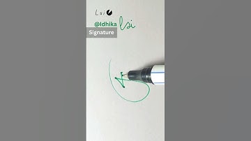 Signature Style | Create Simple Sign #Idhika #sign #signature