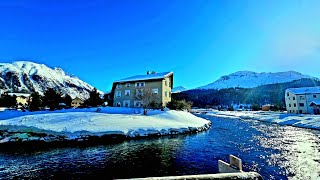 Great time in Celerina-walking, skiing, feeling the snow! Feat.Cresta Palace. Switzerland 2024🇨🇭💕