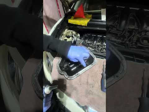 How to Resealed Your Oil pan On a Nissan Car 🚘 Using a Ultra Black Gasket Maker 2025#amazing #snow