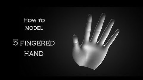 Tutorial: How to model a 3D human hand in Autodesk 3Ds Max