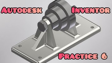 AUTODESK INVENTOR - PRACTICE 6 in / ENGINEERINGDRAWING / MACHINE DRAWING