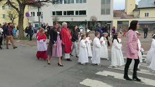 Jonas Erstkommunion Musikkapelle Reutte, Einzug 1 237