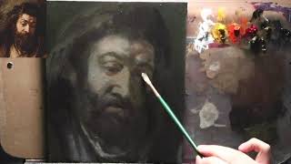 LIVE! Oil Painting Session | Starting a NEW Rembrandt Study