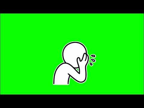 ✔️GREEN SCREEN EFFECTS: crying man - sad animation