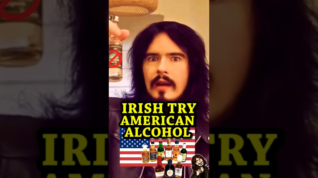 Irish People Try American MINI BAR Alcohol For First Time @LeatherJacketGuy 