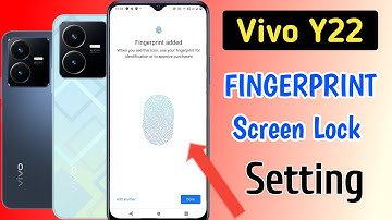 Vivo Y22 Fingerprint screen lock / Vivo Y22 Me Fingerprint Lock Kaise Lagaye/How To Set Fingerprint