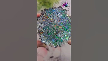 Dichroic Resin Crystal #resinart #resin #crystal