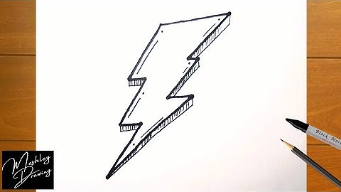 How to Draw a 3D Lightning Bolt