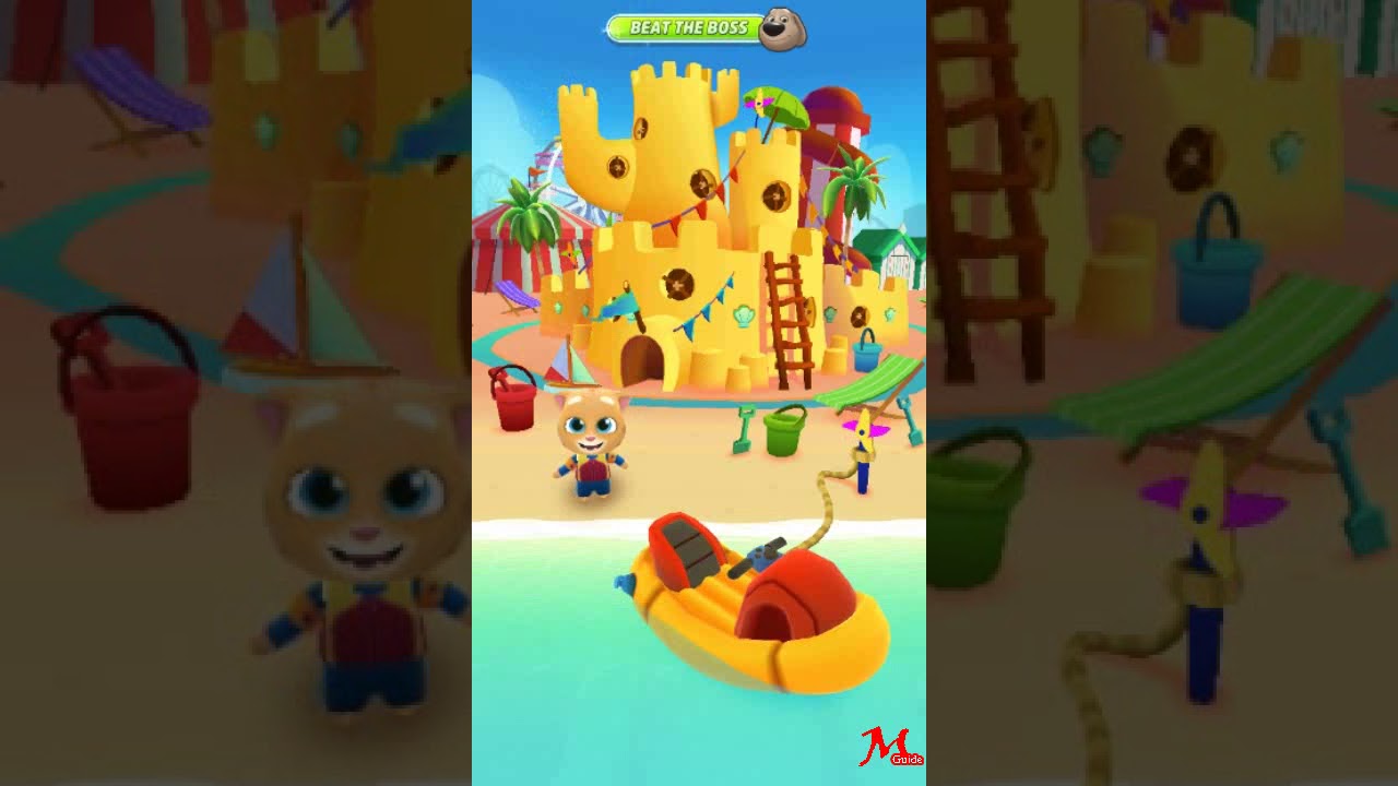 Talking Tom Jetski 2 - All Building - Boss - GINGER'S SANDCASTLE - COMPLETE