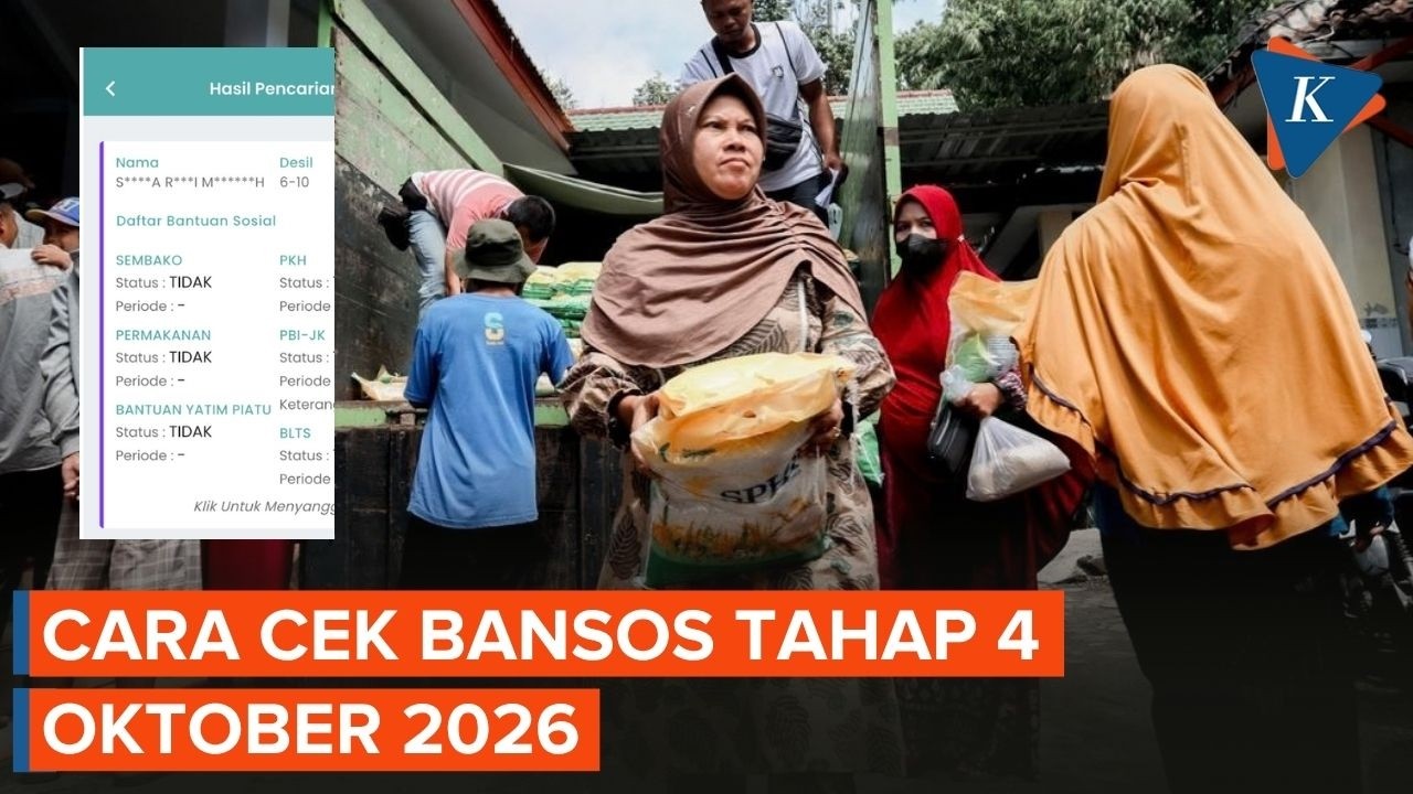 Bansos Tahap 4 Oktober 2026 Mulai Cair, Ini Cara Cek Pe… — Transcript