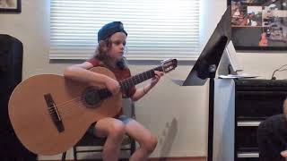 Alberto Ubach: Larghetto naturale (September 14) from Diary 2003. Amelia Brand (8), guitar