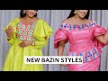 New models and designs of african richie bazin dresses for women