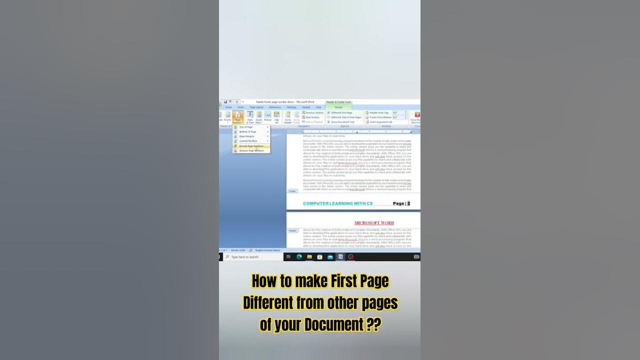 how-to-make-first-page-different-from-other-pages-of-document-msword