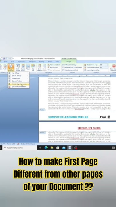 how-to-make-first-page-different-from-other-pages-of-document-msword