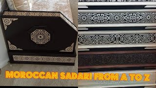 DIY / HOW TO MAKE MOROCCAN SADARI FROM A TO Z / Moroccan sdader / صالون مغربي