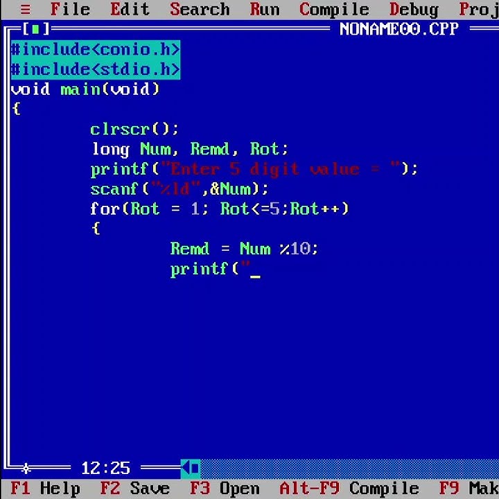 find-reverse-order-of-numbers-in-c-language-youtube