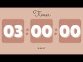 3 Hours Silent Timer With Cute Ending Alarm Pastel Brown Timer 3 Hours Silent Timer With Cute Ending Alarm Pastel Brown Timer