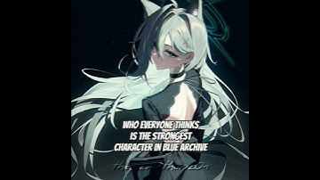 The strongest character in Blue Archive lore (Pastel Ghost - Silhouette slowed down) | #bluearchive