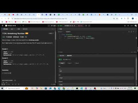 Leetcode 1134. Armstrong Number (math)