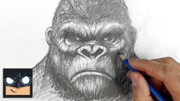 How To Draw King Kong | YouTube Studio Sketch Tutorial