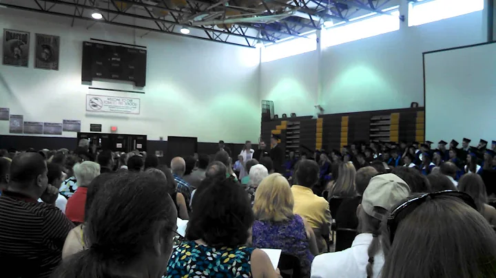 Justin Hofer getting awards at HS Grad