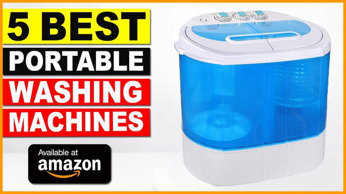 Portable Washing Machine TG23 - Twin Tub Washer Machine with 7.9lbs Wash  and 4.4lbs Spin Cycle Compartments by Think Gizmos