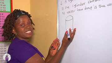Volume of a cylinder to get unknown - Mwalimu Miriam
