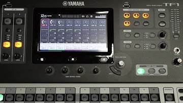 How to save and load mixer backup files on a Yamaha TF1 mixer