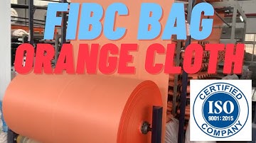 PP woven fabric roll FIBC bag orange | ISO 9001 FIBC bag manufacturer