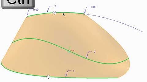 Tutorial  Creating Boundary Blends on One Direction - Creo