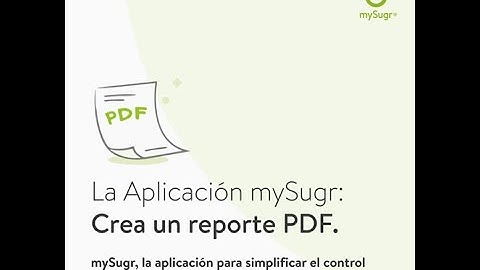 Crear un reporte PDF desde mySugr