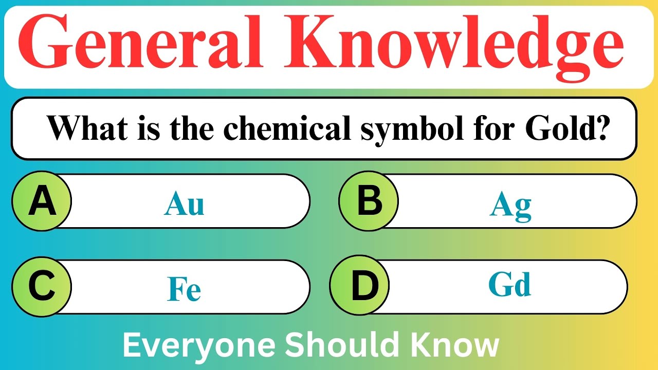 50 General Knowledge Questions Only a Genius Can Answer! 🧠