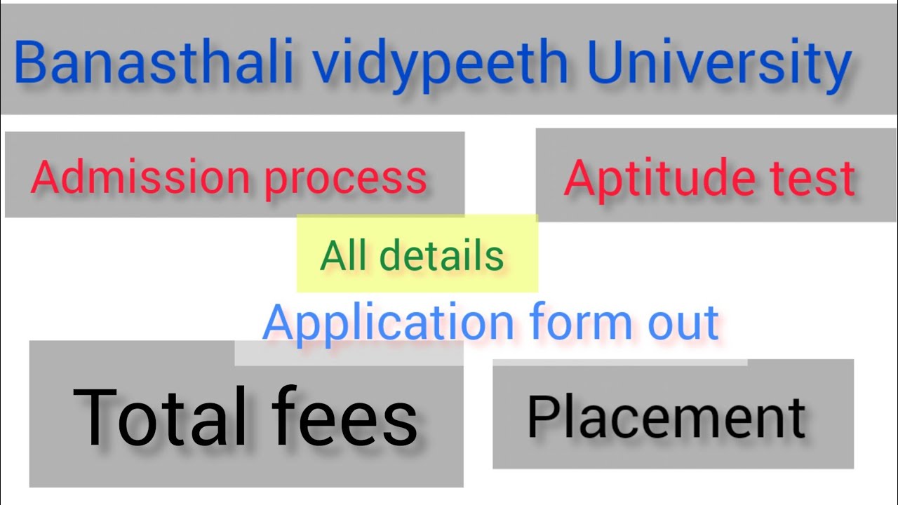 banasthali-mba-admission-aptitude-test-fees-placement-queries-banasthalividyapith-youtube