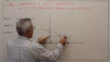 C23--Construct a Right Trapezoid Given Bases and Height