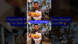 Peaks100 Pulls Up To Marathon Burger To See What The Hype About👀🔥 #peaks100 #trneding