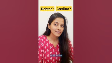 A little difference between Debtors and Creditors by Anju Verma #shorts #tallyprime #anjuverma