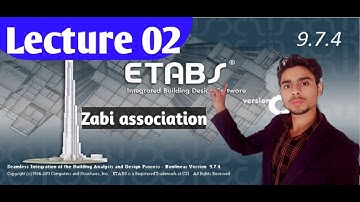 Building Design by Etabs L02 || Define material properties