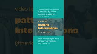 Pattern Interruptions - Video Tip 001